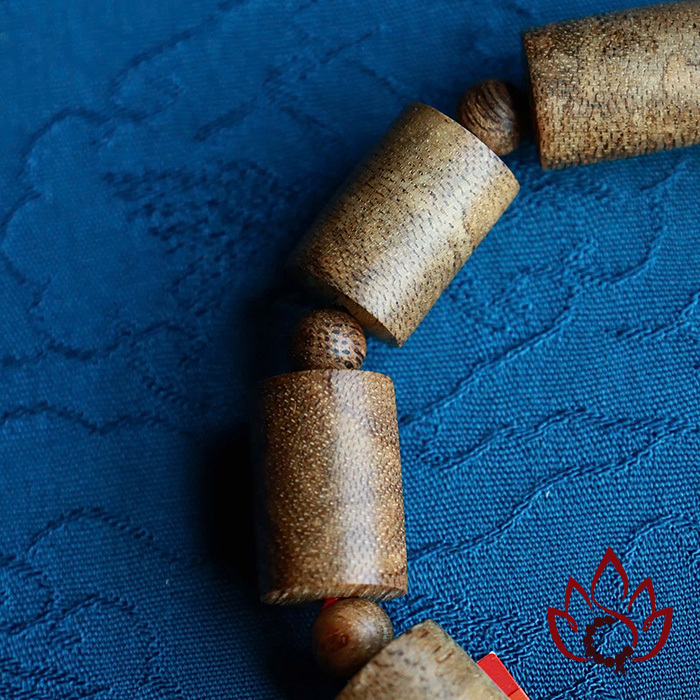 Vòng Trầm Hương Trụ Trúc | 12 Ly | Trầm Tốc Kiến Tự Nhiên